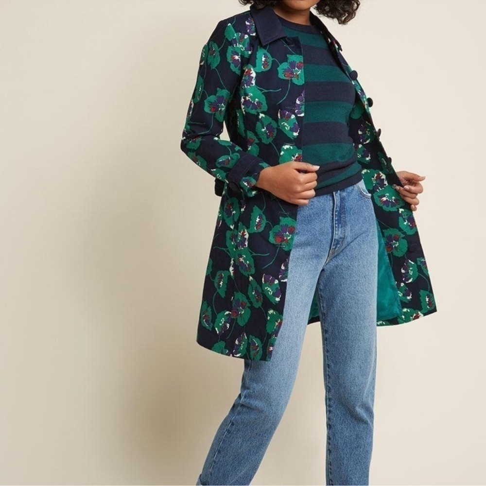 Mod Cloth Delightful Direction Floral Jacket